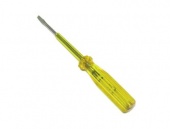 Отвертка индикаторная, желтая ручка, 100-250 В, 190 мм