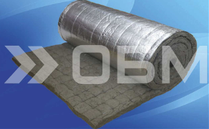 ОБМ-20Ф (фольгированный) материал базальтовый тепло-огнезащитный рулонный кашированный