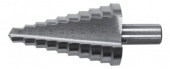 Сверло ступенчатое HSS по металлу, 9 ступеней, 4-12 мм